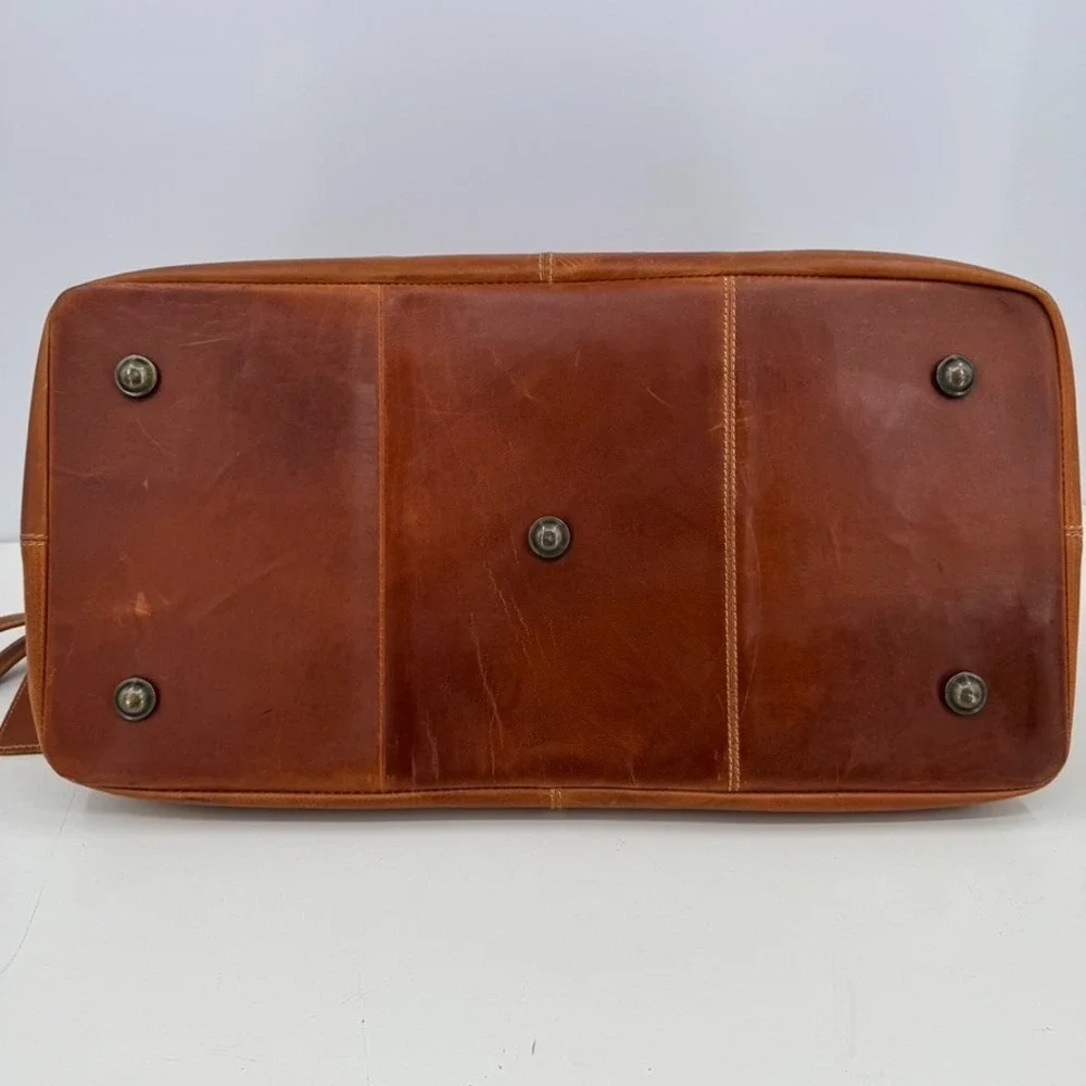 Brown Leather Duffle Bag 28